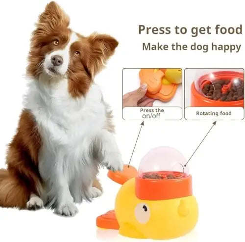 Gamelle Anti-Glouton Canard - Distributeur Lent pour Chien