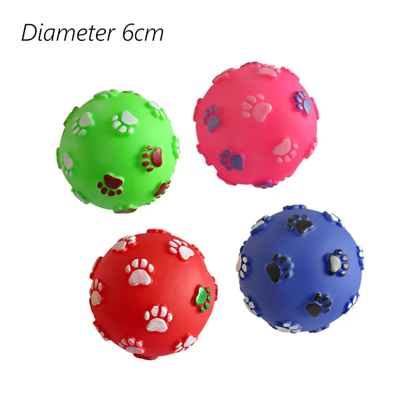 Lot de Balles Couinantes 6cm pour Chien - Jouet à Mâcher