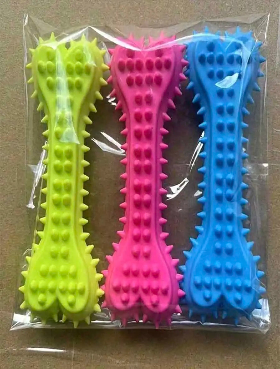 Jouet Os à Mâcher en Caoutchouc - Résistant pour Chien