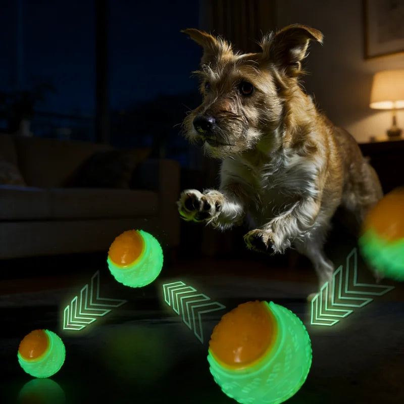 Balle Lumineuse Indestructible pour Chien - Jouet Résistant