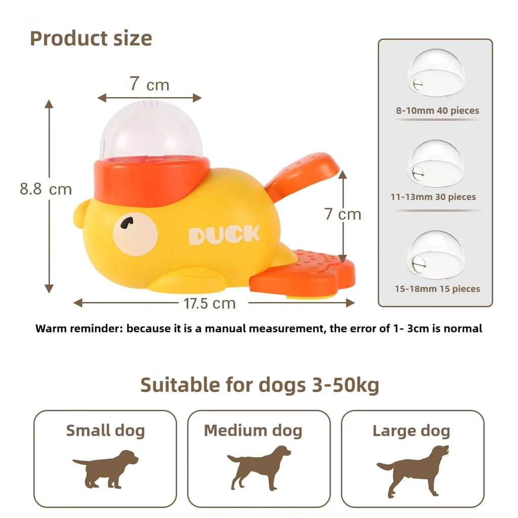 Gamelle Anti-Glouton Canard - Distributeur Lent pour Chien